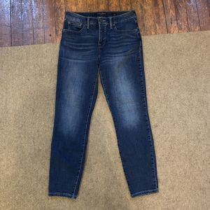 Lucky Brand Ava Skinny Jeans Women 6 Blue Denim Dark Mid Rise Ladies Casual